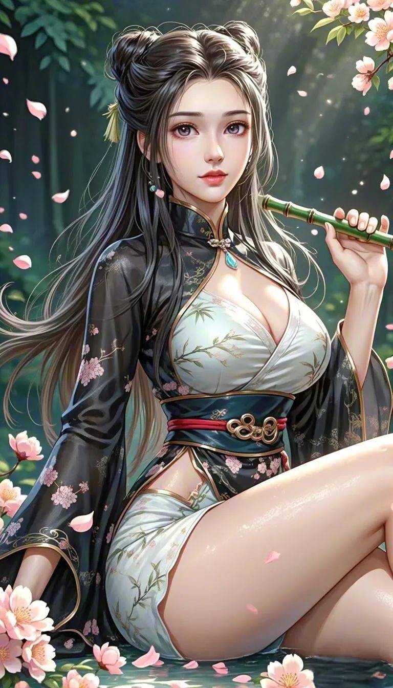 朱竹清用爆胸喂唐三朱竹清爆胸之秘，情深意切喂唐三-第2张图片